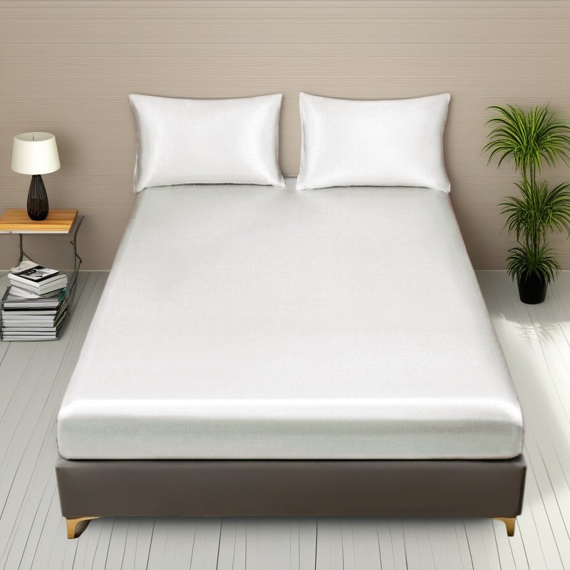 Silk bed sheet set