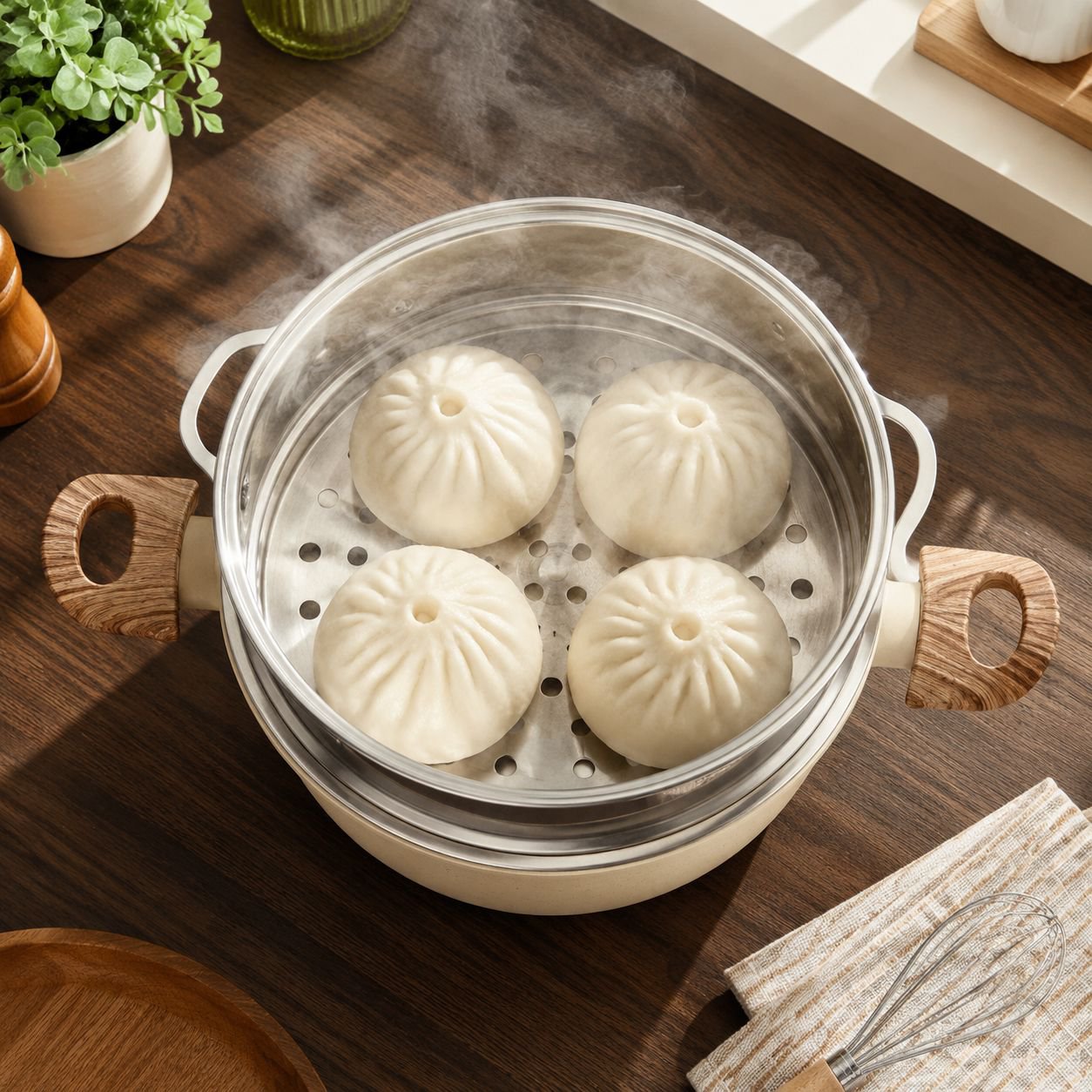 Multipurpose Evenly Heated Soup Pot with Visualization Lid