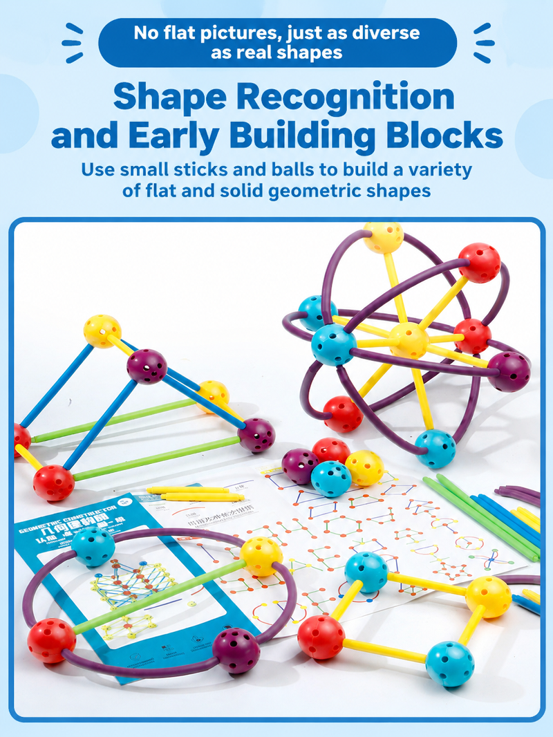JMY-3D geometric building blocks DIY castle building toy for kids
