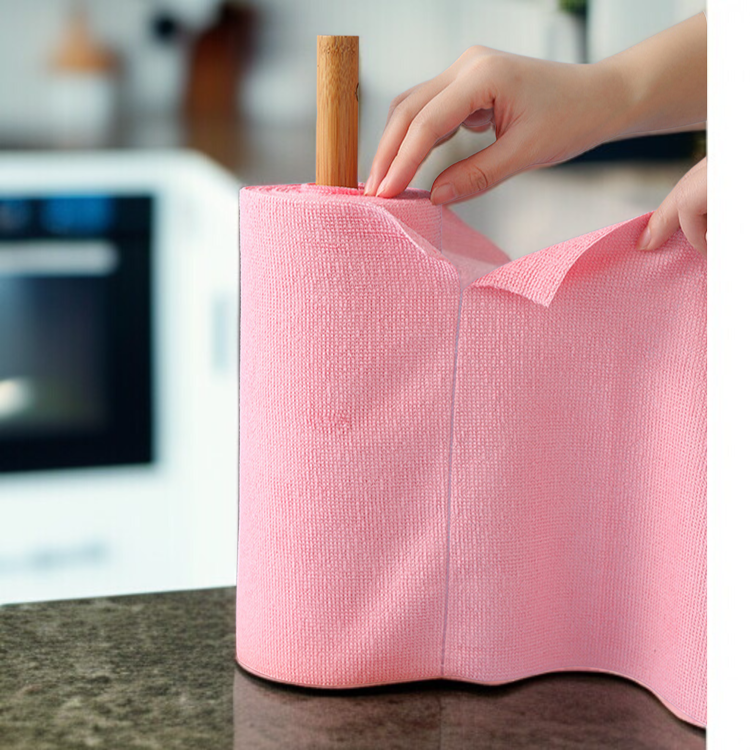 게으름뱅이 극세사 롤 행주 건습 겸용 손빨래 찢기 행주 두꺼운 롤 행주