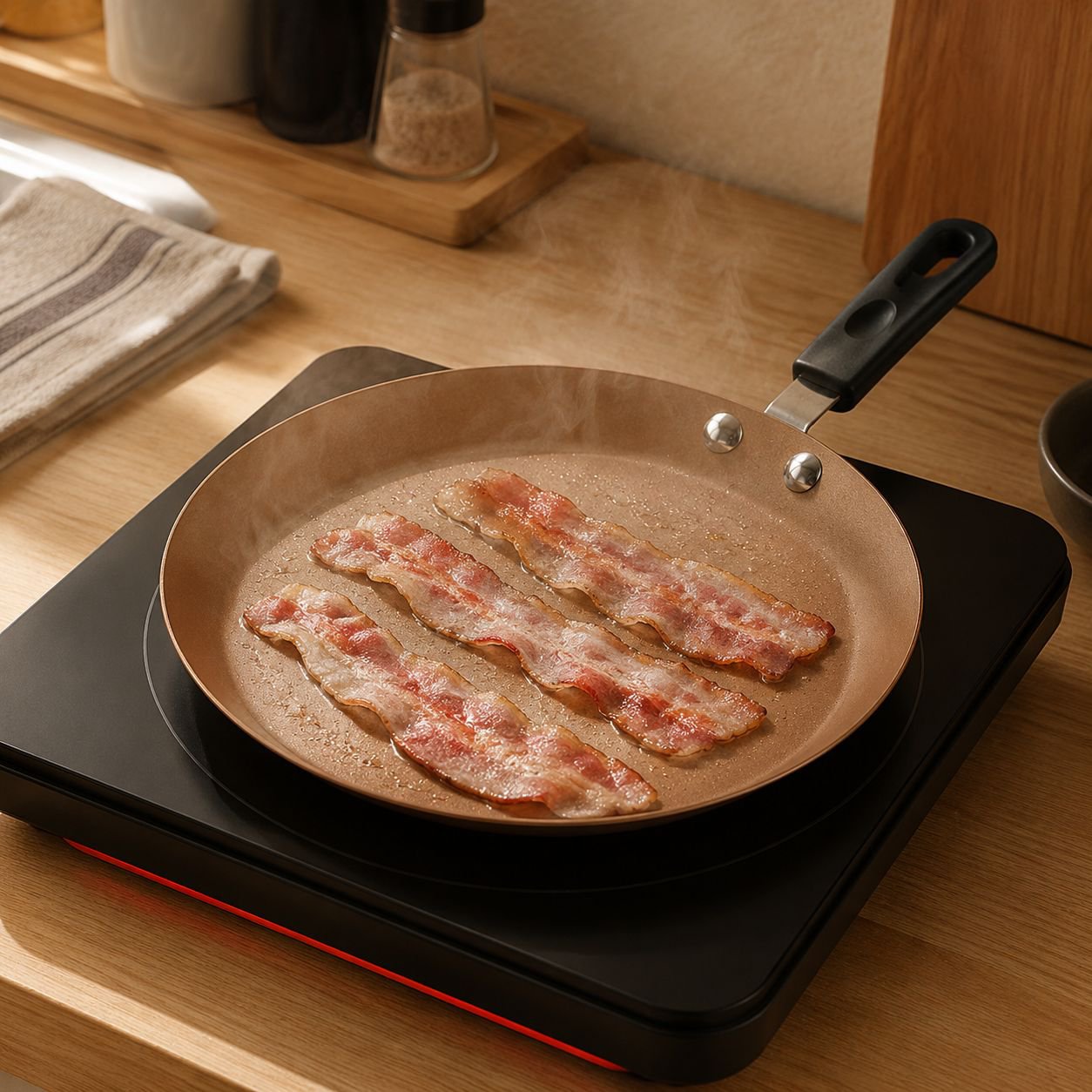 家庭用麦飯石クレープパン全体画像