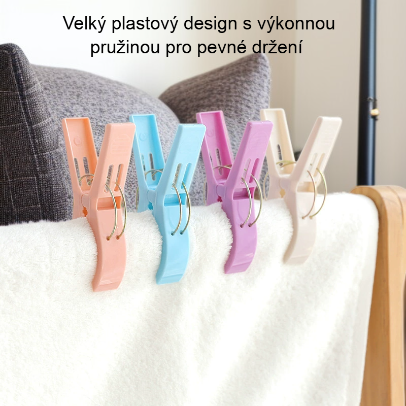 Větruodolný držák na přikrývky