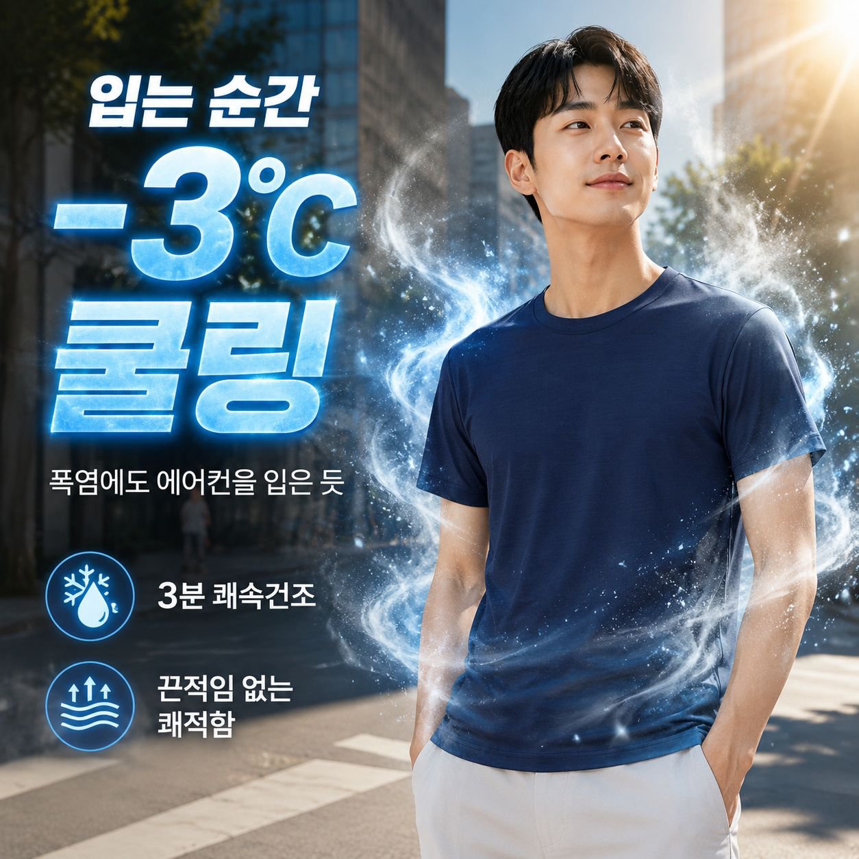 아이스 실크 티셔츠