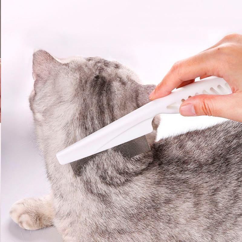 고양이 전용 스틸 바늘 벼룩 빗