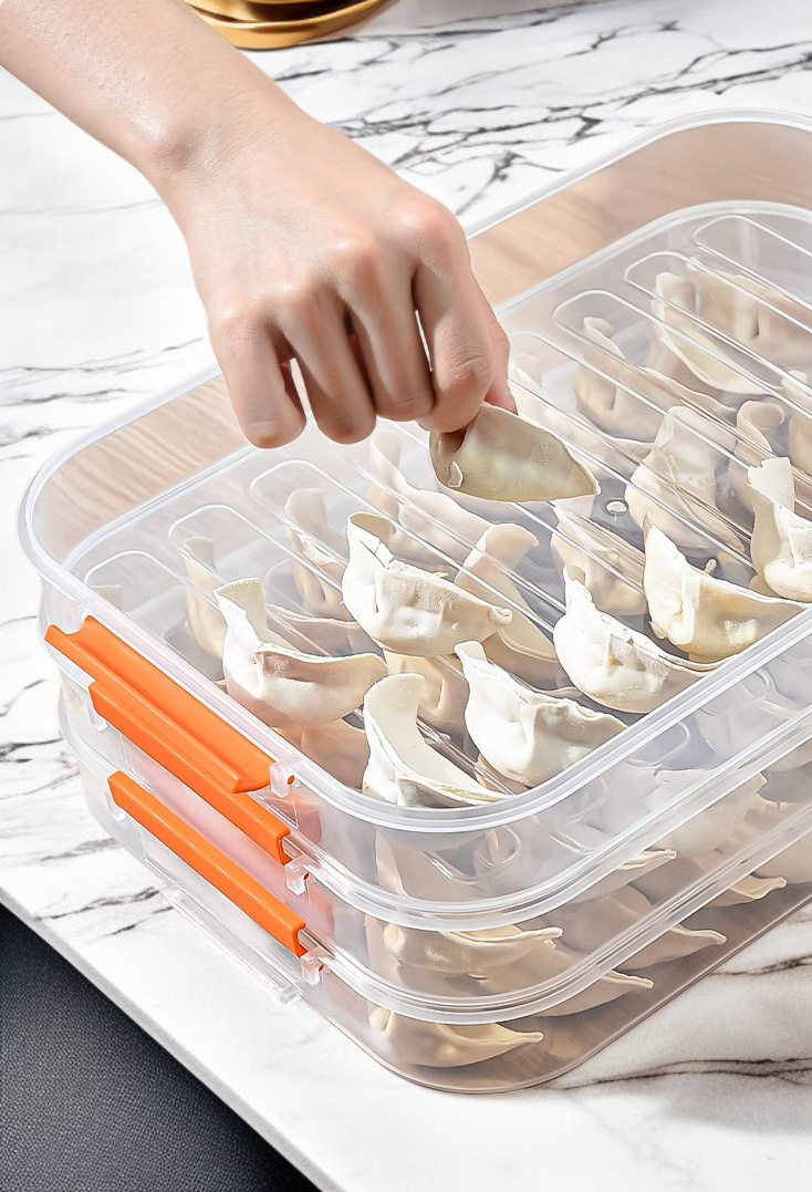 내구성 강한 만두 수납함 소재