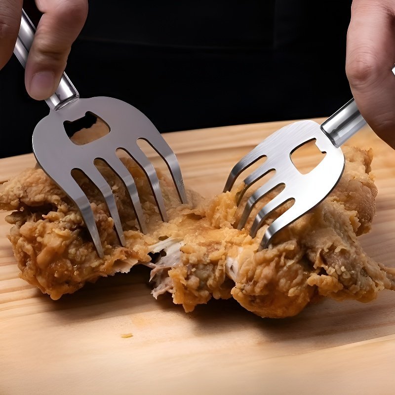 ステンレス製ミートシュレッダー 多機能肉裂きフォーク ベアクロー分割ツール