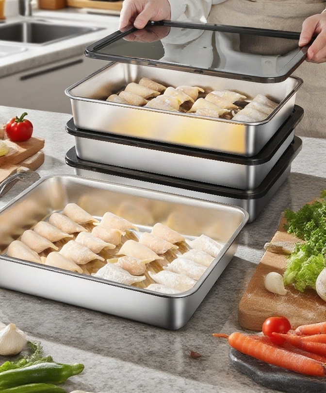 스테인리스 냉동 전용 트레이 제품 이미지