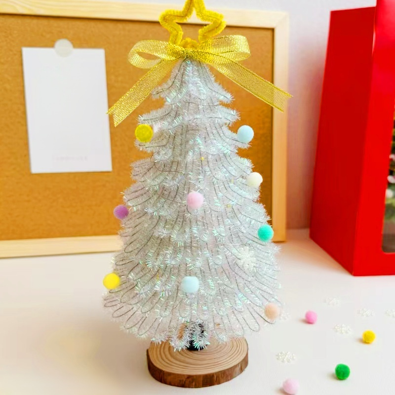  Kit de materiales para adornos de árbol de Navidad con limpiapipas pequeños