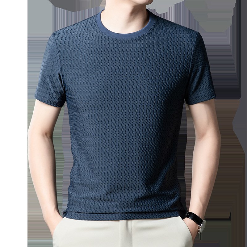 남성 여름 패션 쿨링 반팔티 통기성 솔리드