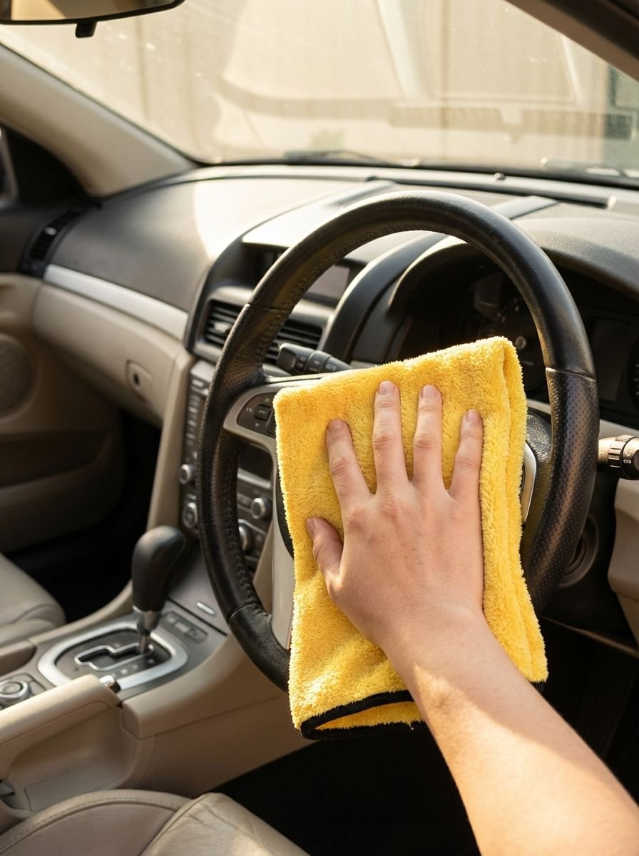 ผ้าขนหนูสำหรับล้างรถไม่ทิ้งคราบ