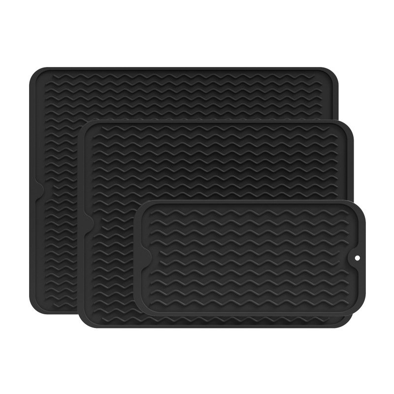 미끄럼 방지 및 배수 식기 세척 매트