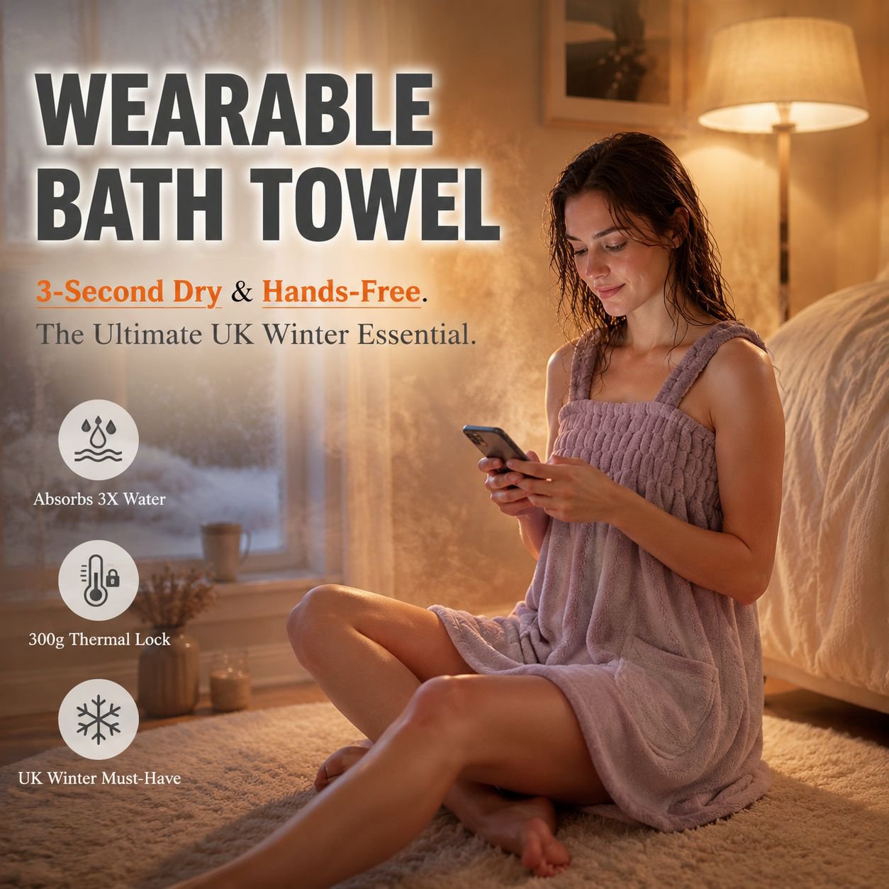 Women's Multi-purpose Bath Skirt Absorbent Bath Towel Robe 2022 New