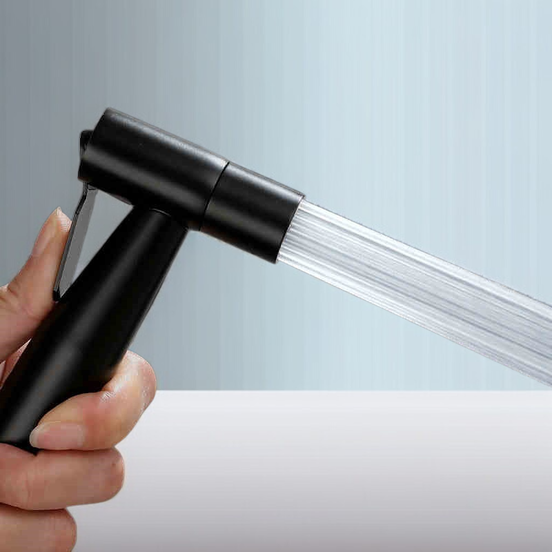 블랙 옻칠 304 스테인레스 변기메이트 스프레이건 세트 전체 이미지