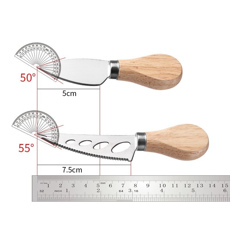 木製ハンドルのバターナイフセット