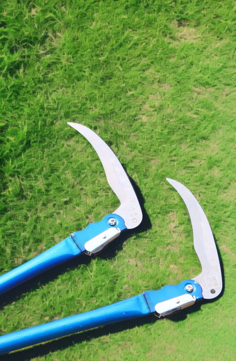 망간강 전용 예초 도구 야외 농용 낫 수확 칼 도구 접이식 칼 낫