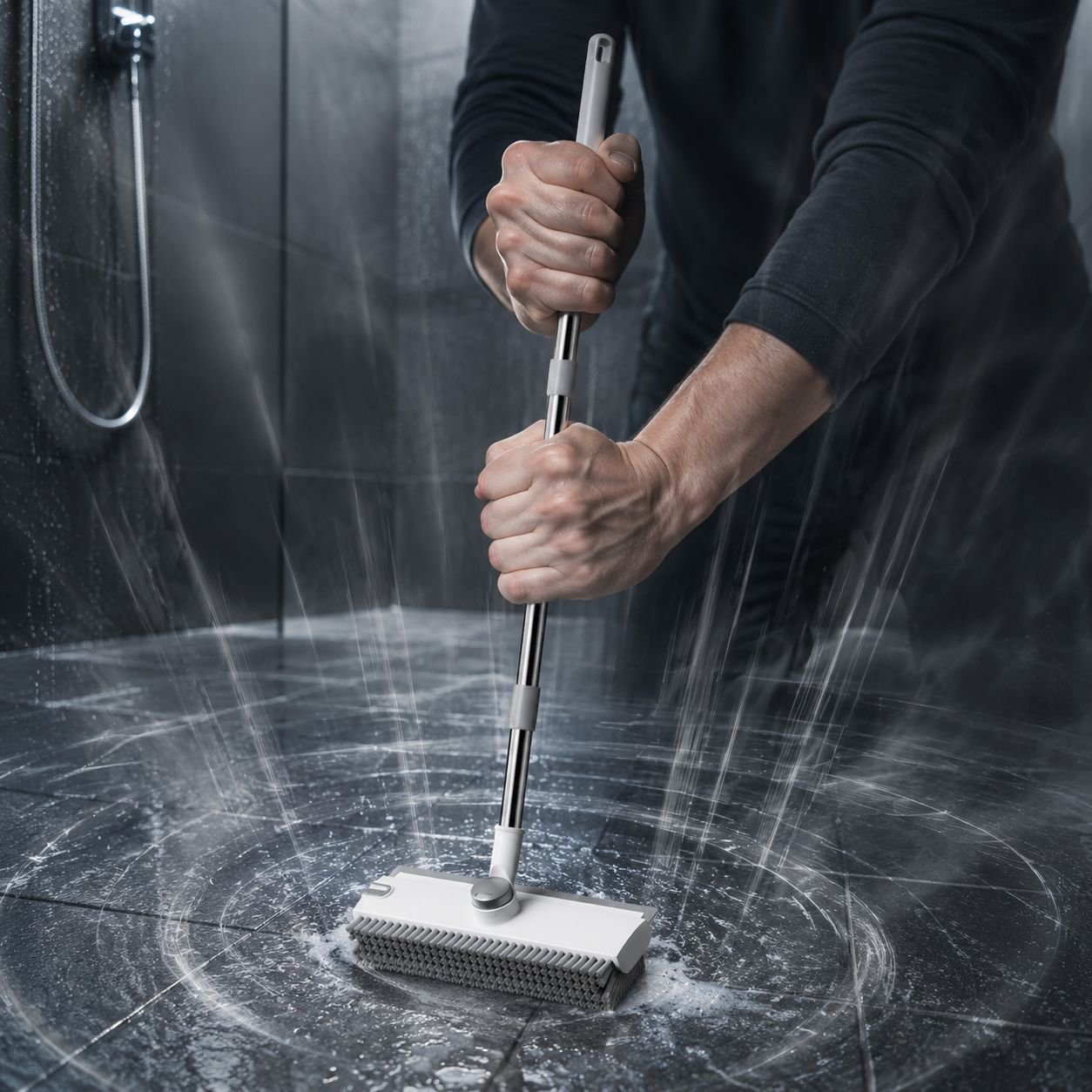 Multi-Functional 360° Rotating V-Shaped Floor Brush