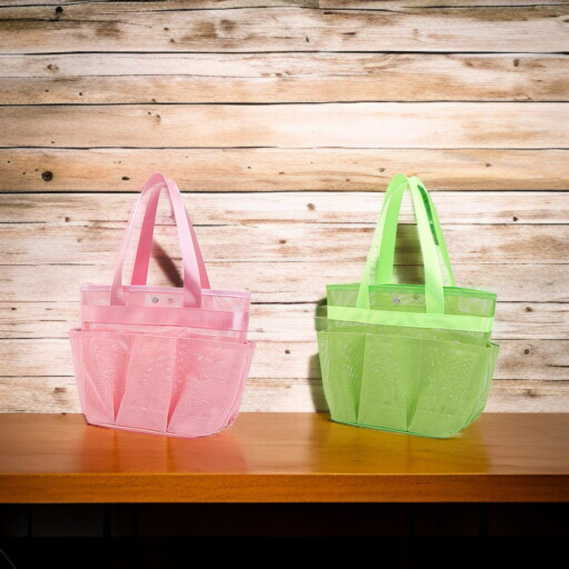 다용도 목욕 바구니 수납력 강조