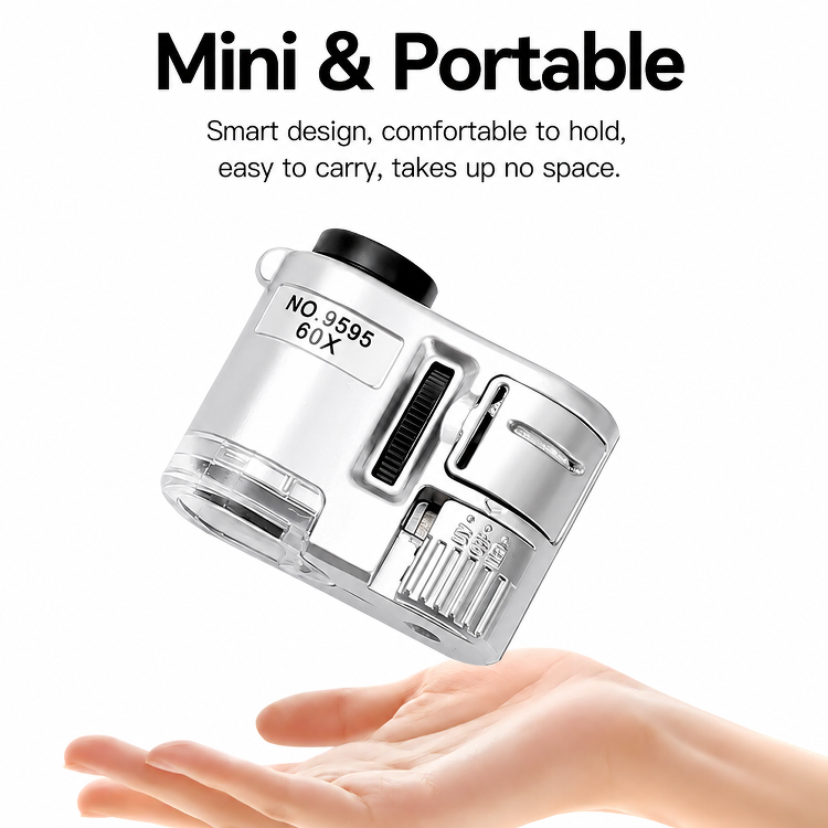 JMY - Portable Light 60x Magnifying Glass