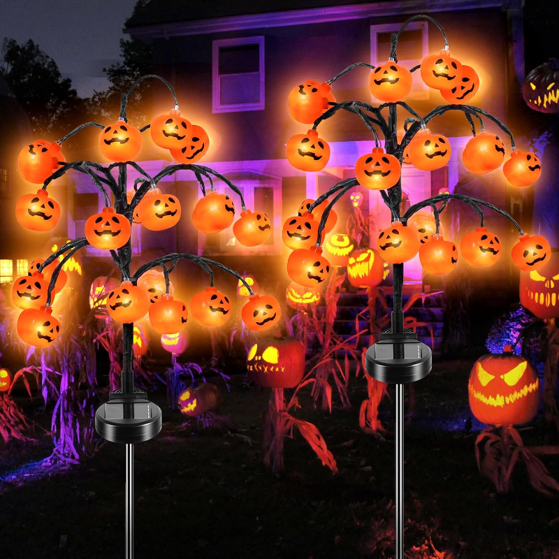 JMY-Halloween Solar Pumpkin Branch Lamp