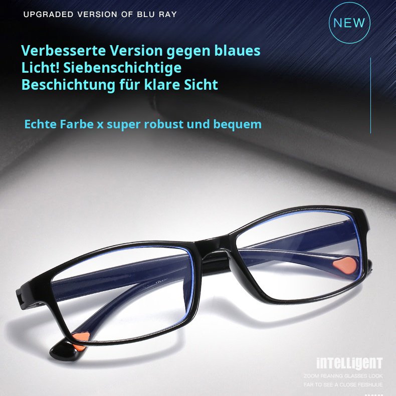 Anti-Blaulicht Anti-Strahlung Lesebrille Unisex Ermüdungshemmend