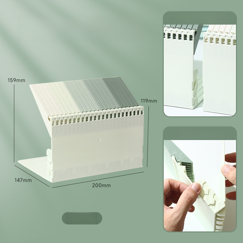 컬러 그라데이션 피아노 키 조립식 다용도 북엔드 독서대