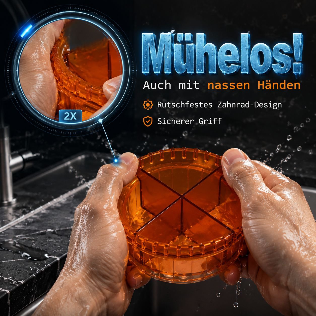 Multifunktionale Knoblauchpresse