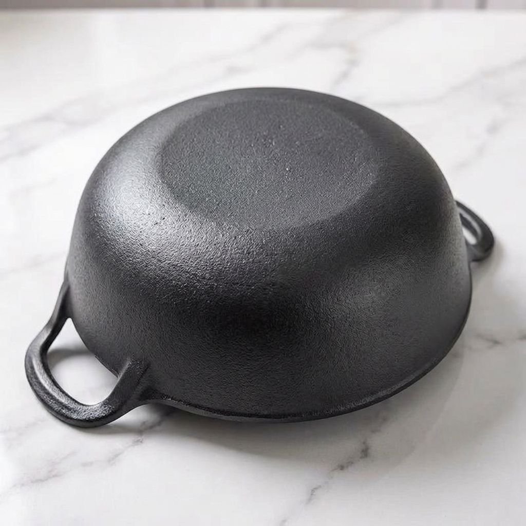 厚手の鋳鉄製中華鍋／シチュー鍋