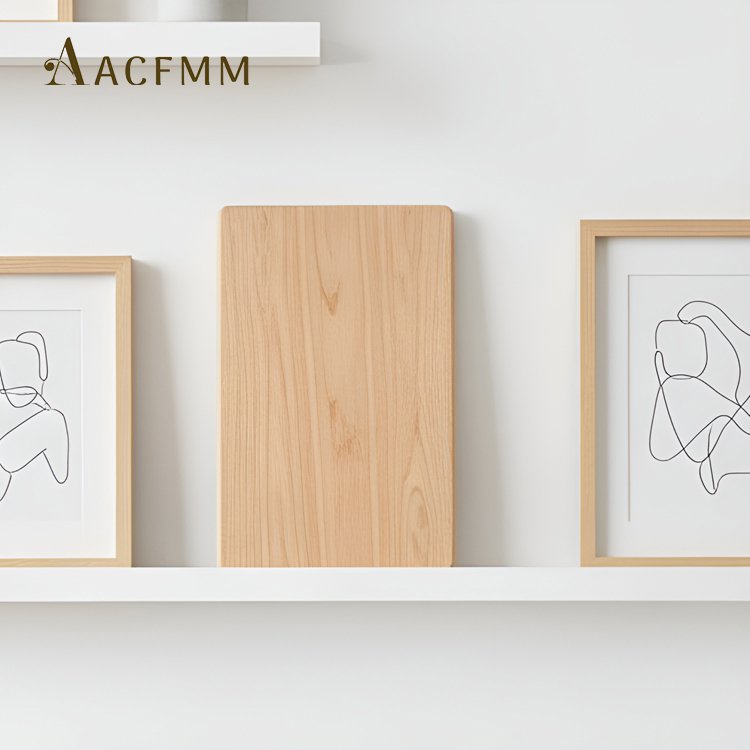 내구성 뛰어난 나무 도마 근접 촬영