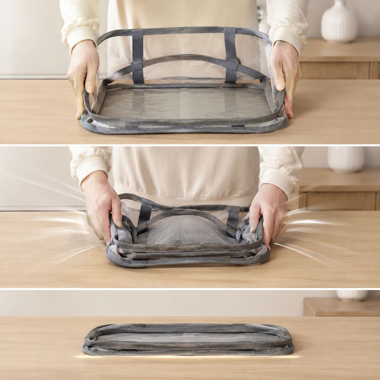 Panier à linge mural pliable avec grande capacité de rangement
