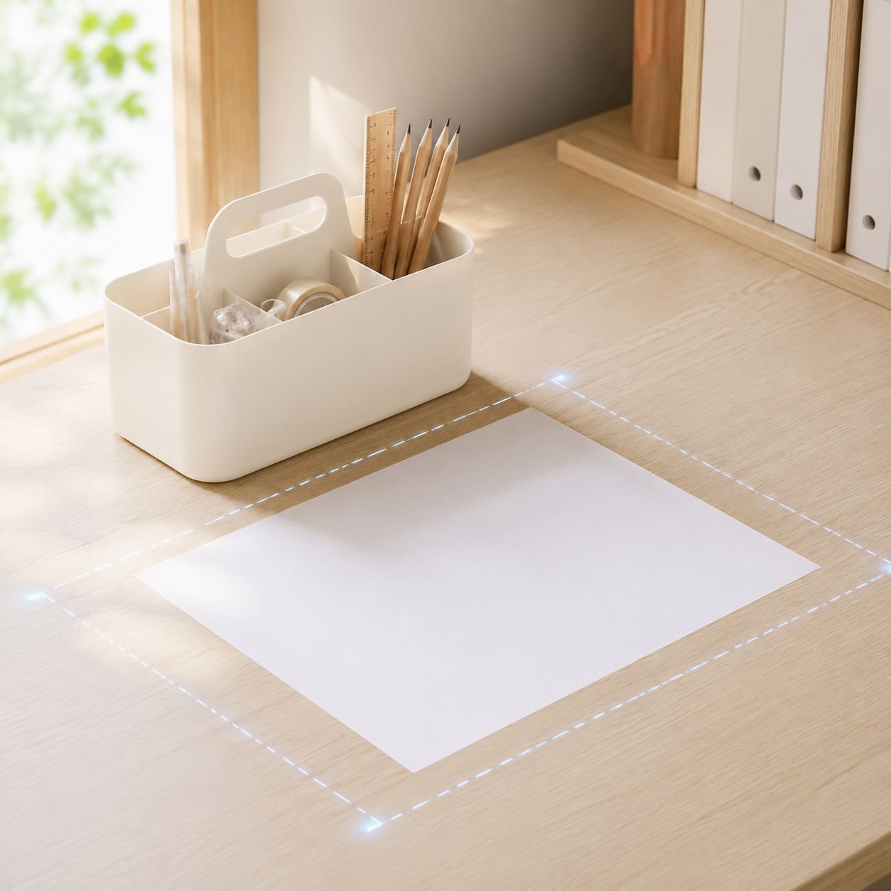Multifunctional desktop storage box for office stationery