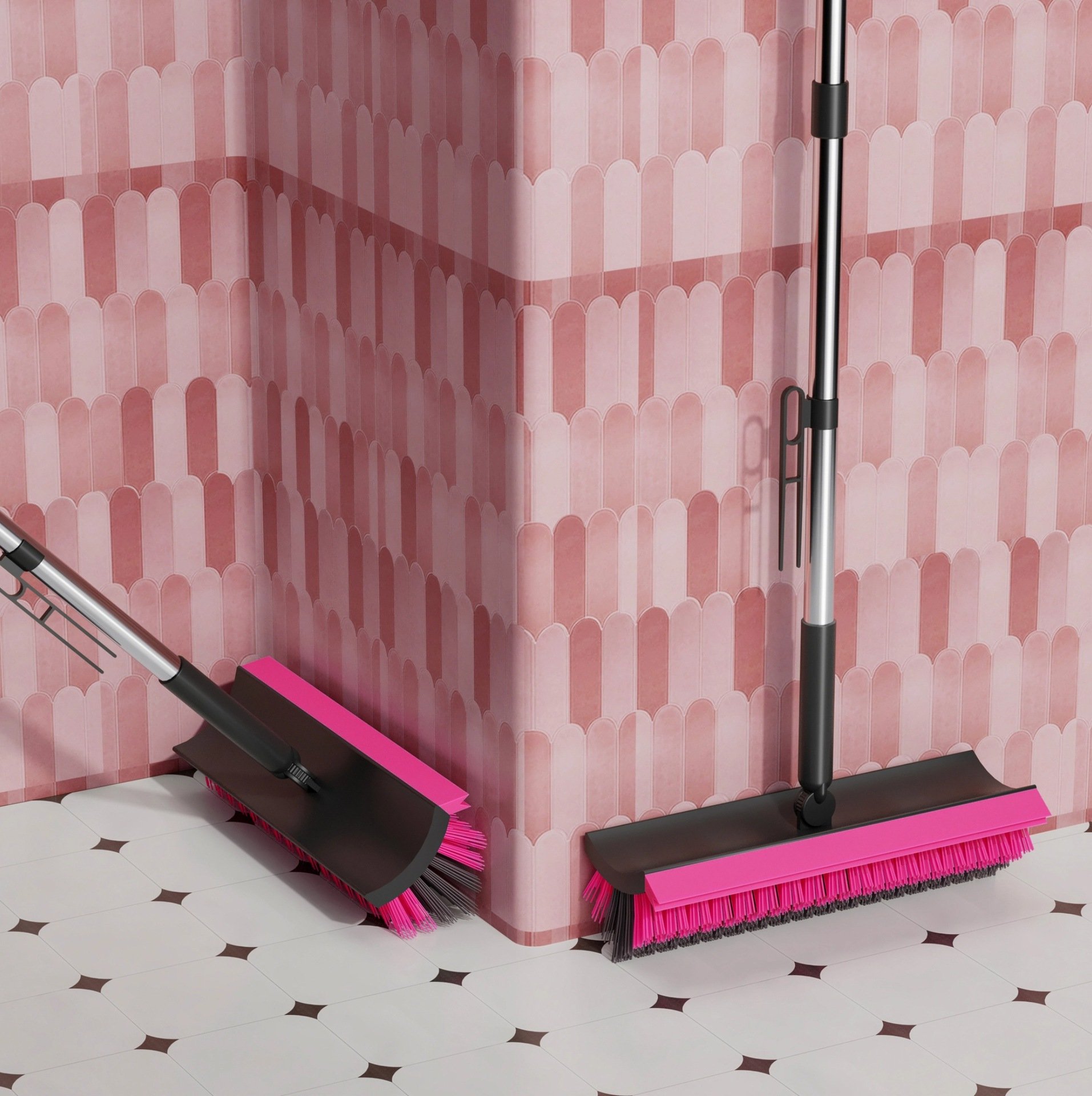 Detalle de las cerdas del cepillo giratorio para muebles