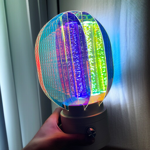 クリエイティブな回転式ナイトライトオーロラランプ充電式ロマンチックな雰囲気ランプ無段階調光星空カラー