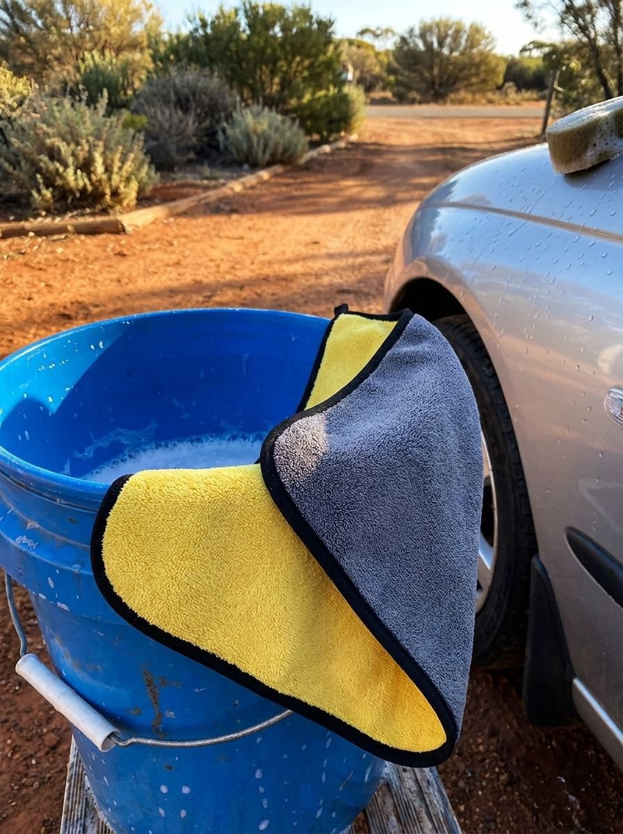 ผ้าขนหนูสำหรับดูแลรถยนต์ ป้องกันรอยขีดข่วน