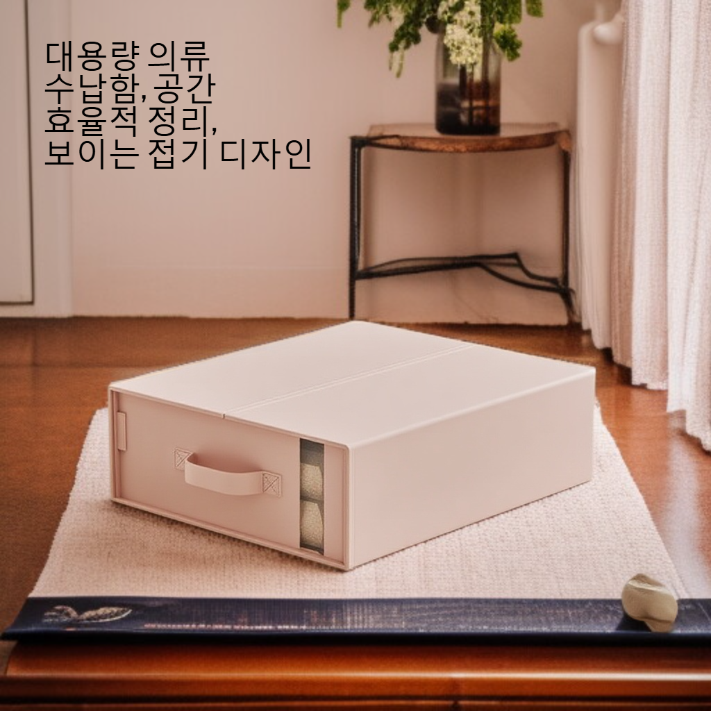 보이는 접기 대용량 의류 수납함