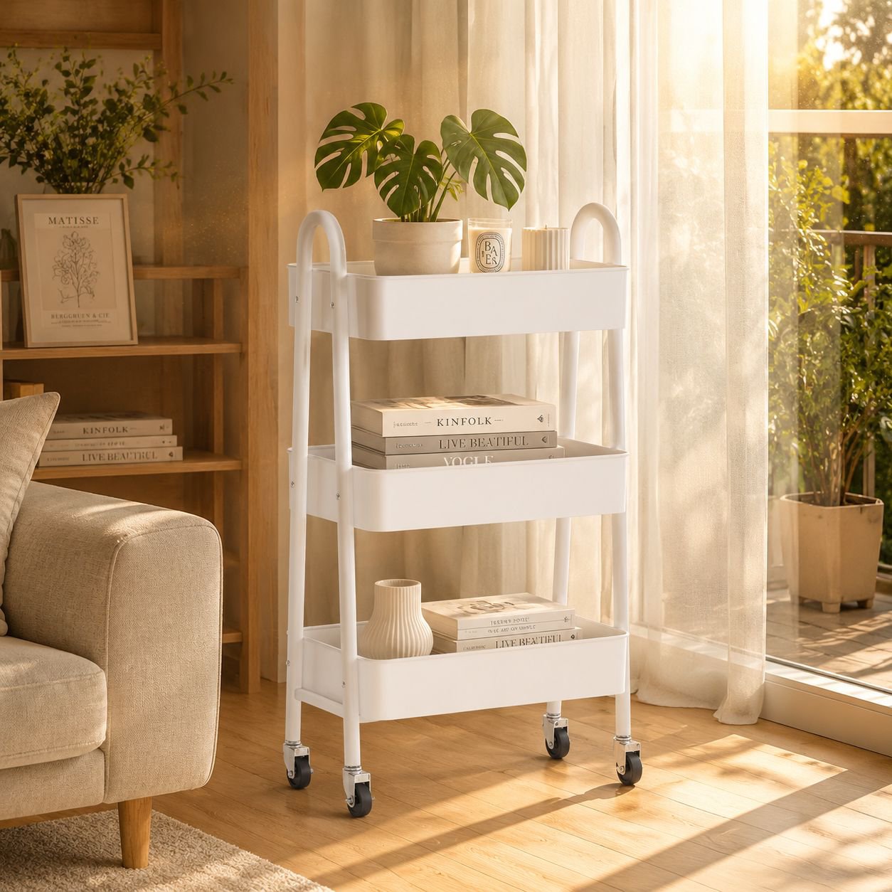 Estante multiusos extraíble para cocina, baño y dormitorio
