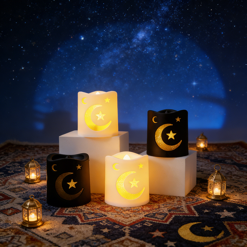 홈 페스티벌 골든 윈드 라이트 캔들 홀더 세트