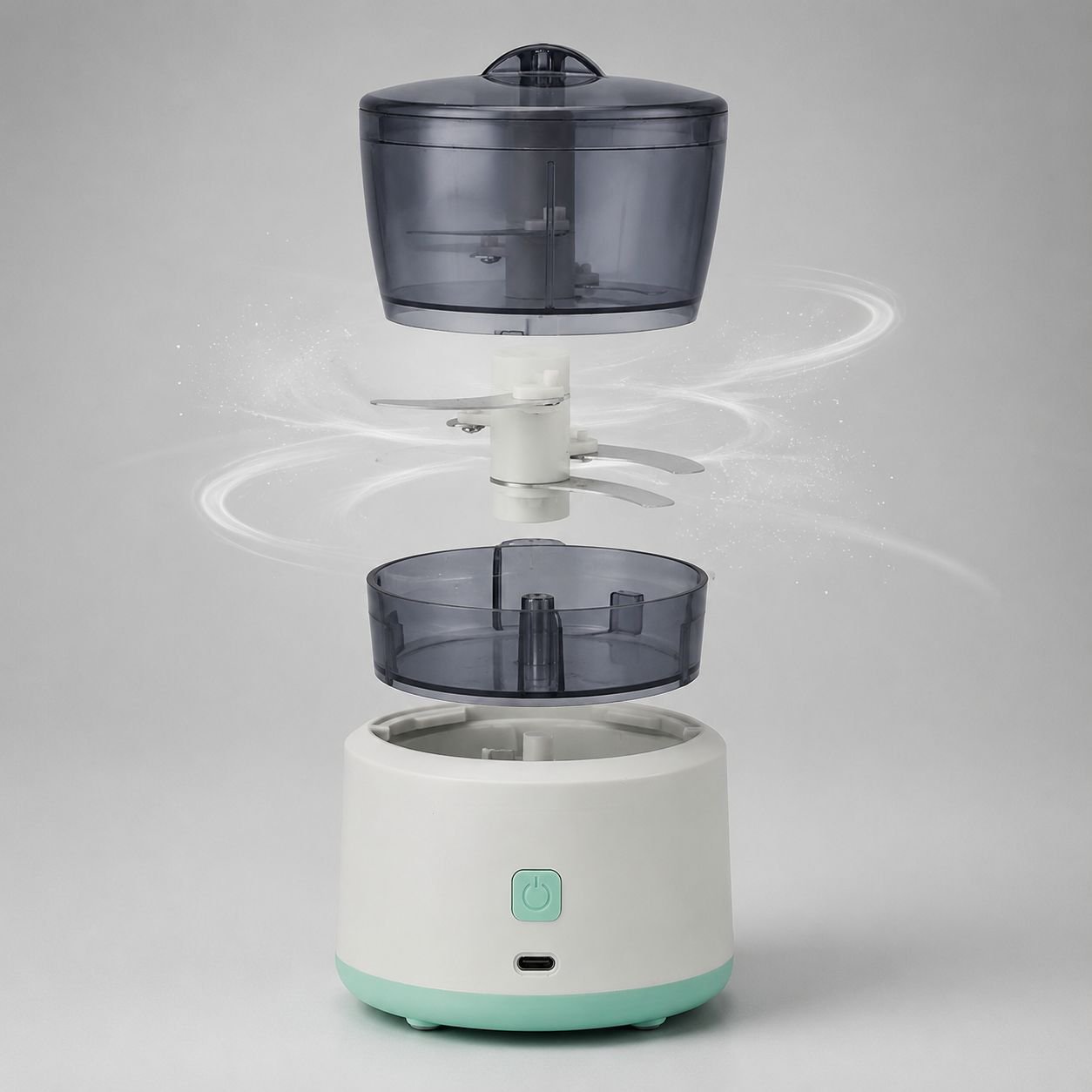 Multifunctional kitchen mixer with meat grinder and slicer