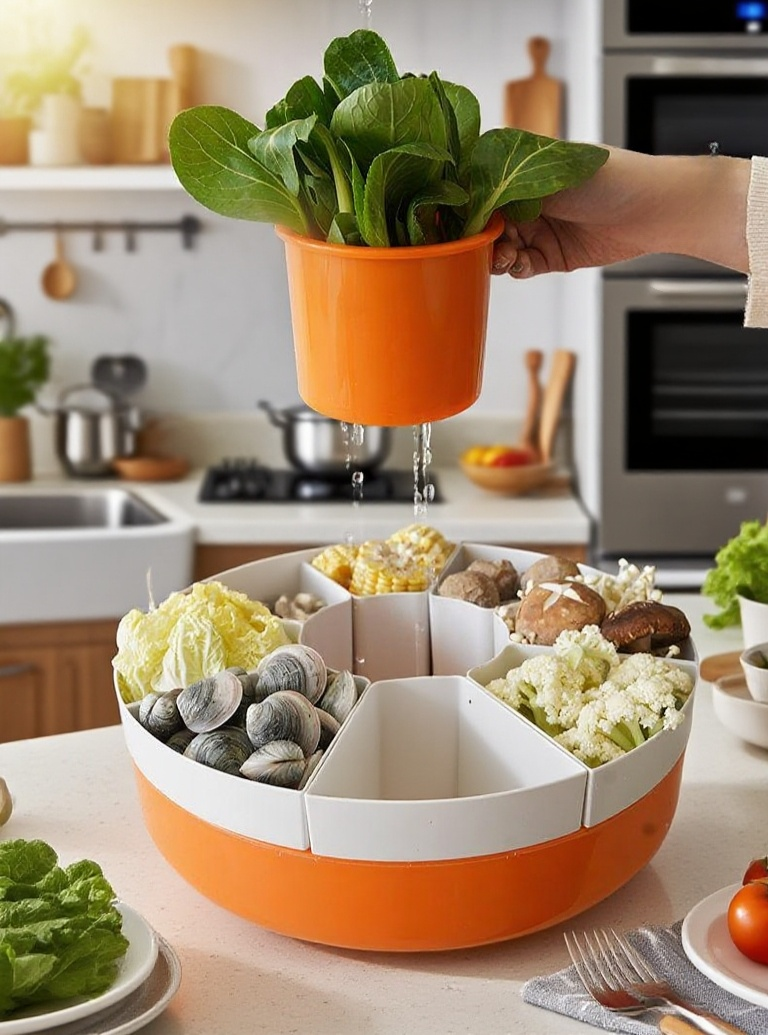 グルグル回転野菜のアスファルト盛り合わせ全体画像