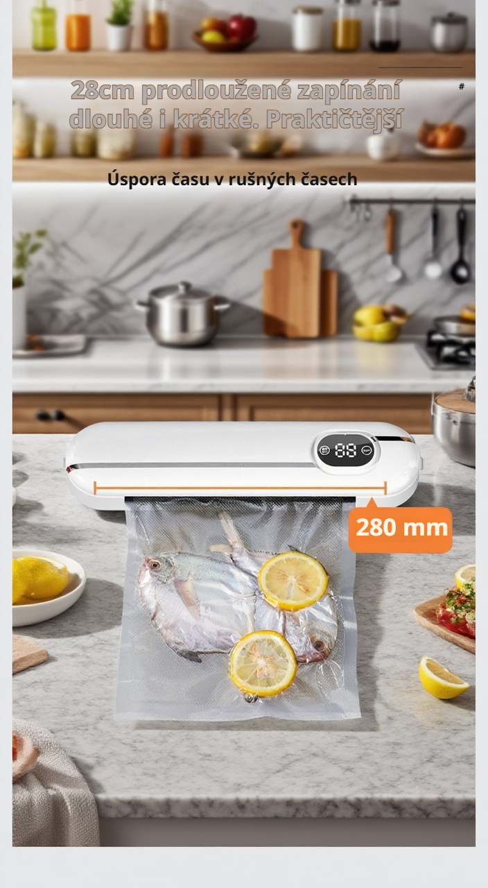 Ukázka vakuového balení ovoce a zeleniny