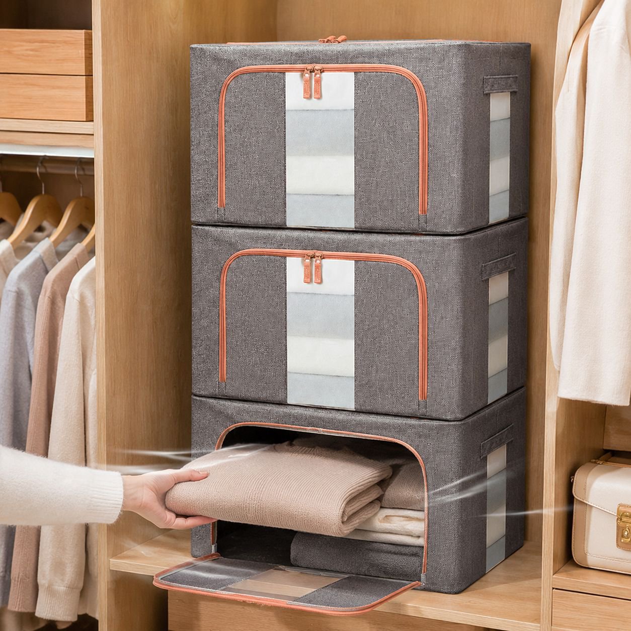 Portable Large Capacity Foldable Storage Box