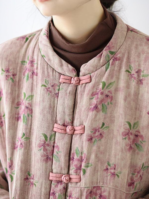 가벼운 코튼 소재의 여성 퀼팅 패딩 재킷