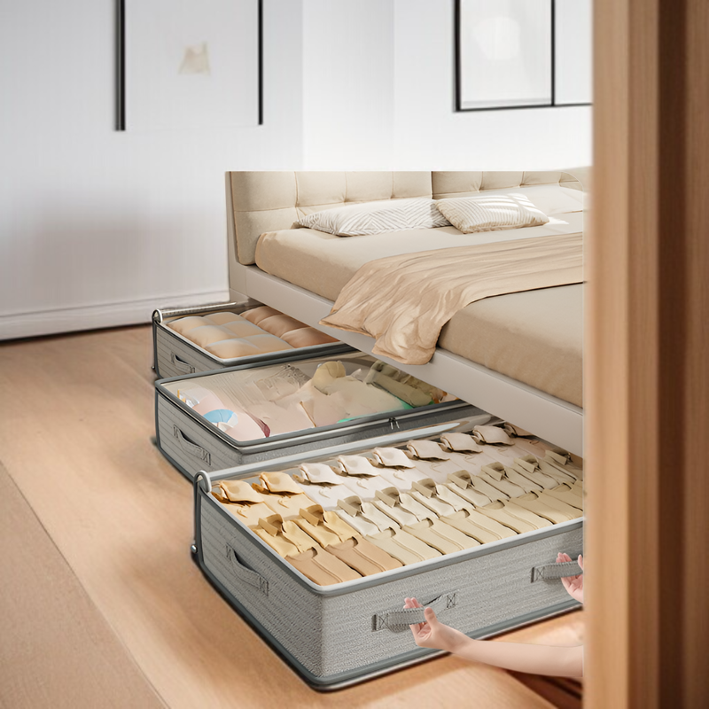 引き出し式ベッド下収納ボックス