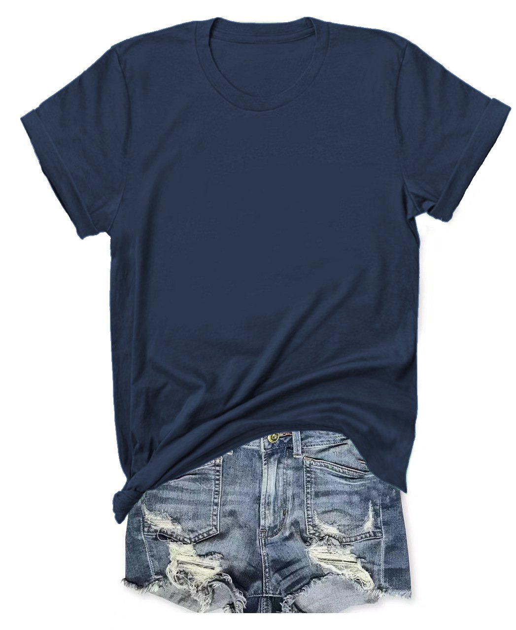 Limited-time offer: Buy one, get one free classic women's casual versatile T-shirt.