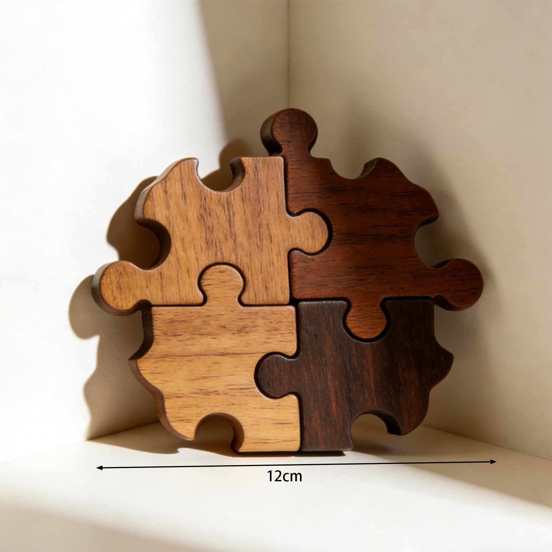 Diseño elegante de salvamanteles de madera