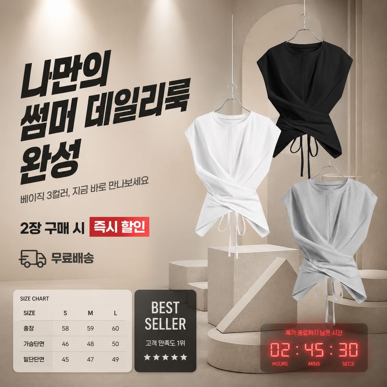 유니크 슬림핏 크로스 스트랩 숏티셔츠 여름 반팔 상의