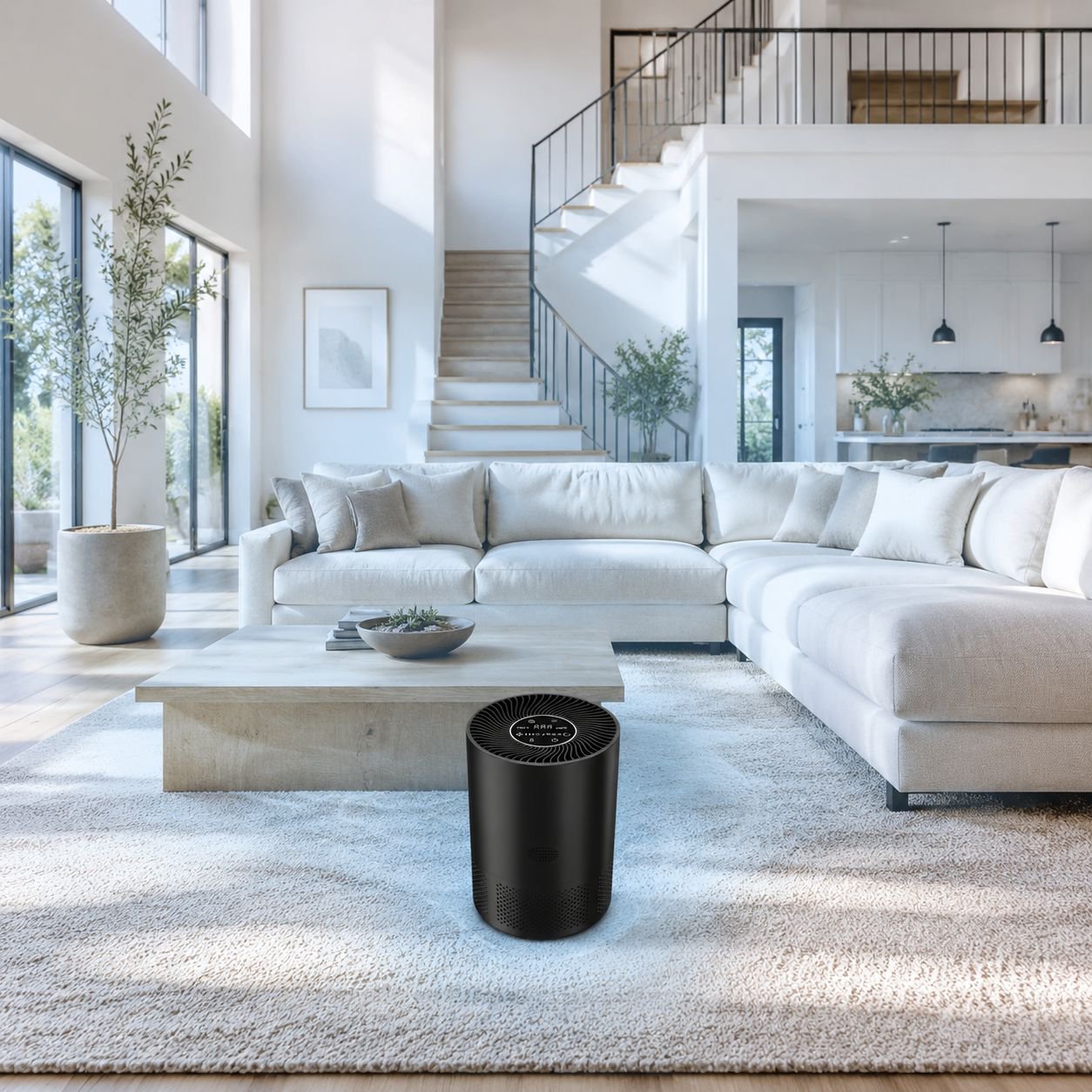 Air purifier with negative ion technology