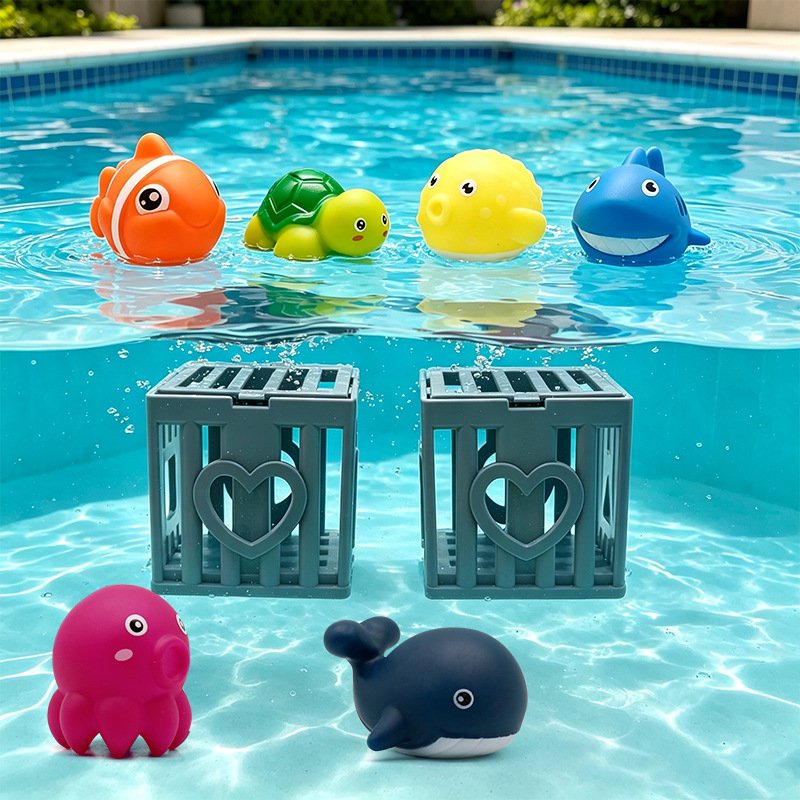 Deep sea explorer diving cage rescue toy
