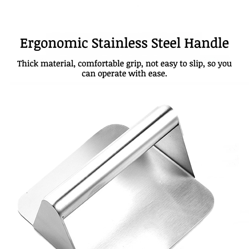 Durable stainless steel burger patty mold kitchen accessory