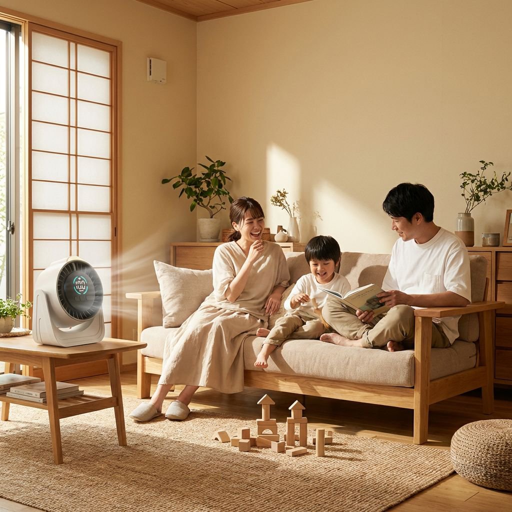 家庭用卓上強力エアサーキュレーター