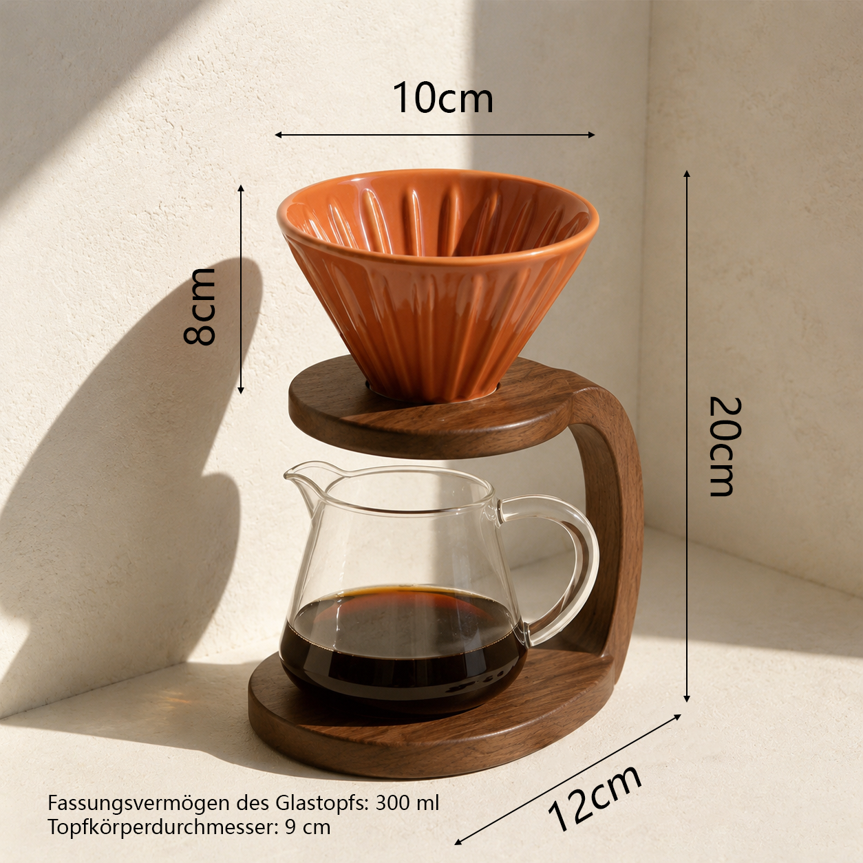Frisch gebrühter Filterkaffee zuhause